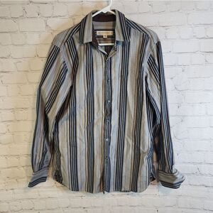 Men's Pronto Uomo longsleeve button-down shirt, size Medium